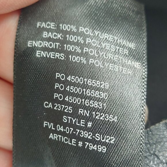 Wilfred Aritzia Black Vegan Leather Mini Skirt Size 0 - Picture 4 of 5